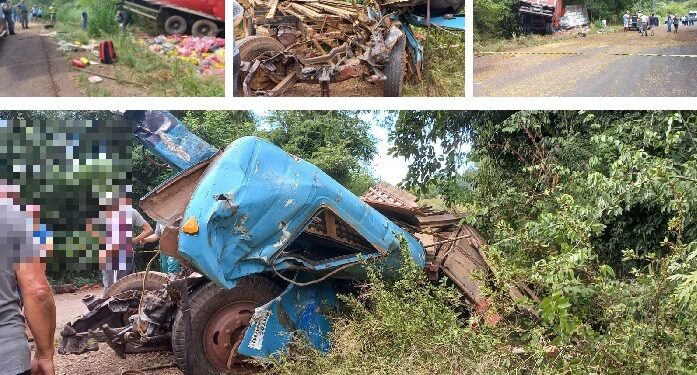 Duas pessoas perdem a vida após grave acidente envolvendo três caminhões em Arroio do Tigre