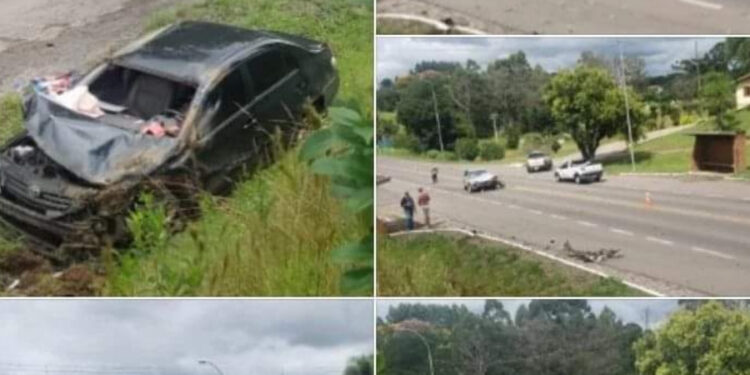 Homem acaba ficando ferido em um acidente de trânsito em Vila Flores