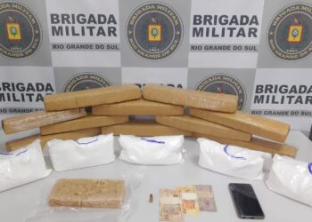 Um indivíduo foi preso com 16 quilos de drogas em Caxias do Sul
