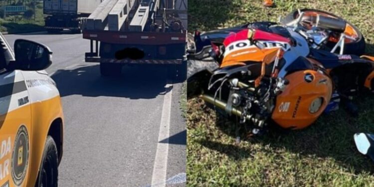 Motociclista é salvo pela polícia, após o polícial usar a técnica torniquete