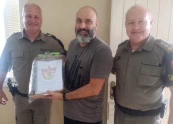 36º BPM presta homenagem ao ex-comandante Ten Cel RR MARCIO UBERTI