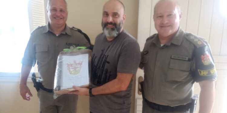 36º BPM presta homenagem ao ex-comandante Ten Cel RR MARCIO UBERTI