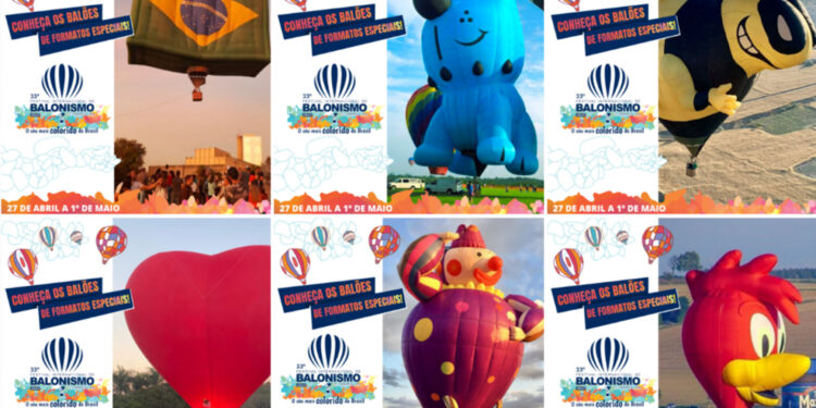 FESTIVAL INTERNACIONAL DE BALONISMO DE TORRES CONTARÁ COM SEIS BALÕES DE FORMAS EM 2023