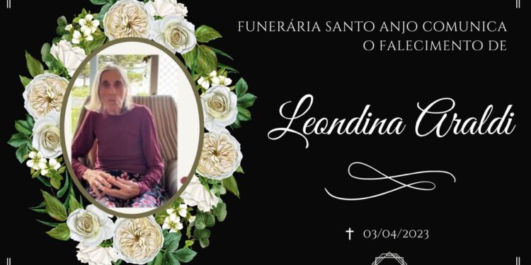 NOTA DE FALECIMENTO: Leondina Araldi