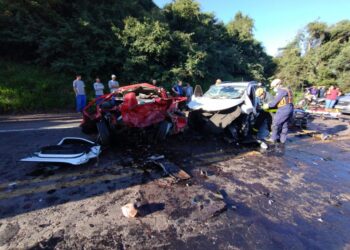 Uma pessoa morre e outras quatro ficam feridas em acidente na BR-285, em Passo Fundo