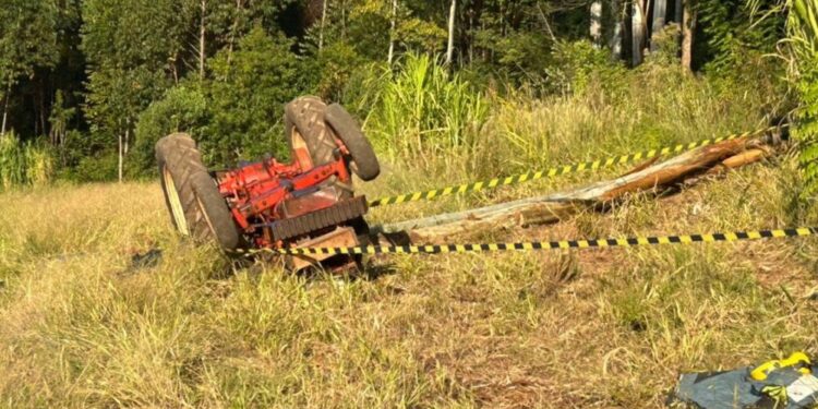 Homem morre em acidente com trator no interior de Carlos Barbosa