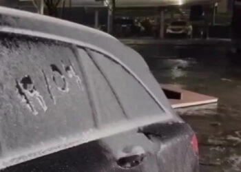 Nevou na Serra catarinense em evento histórico para abril