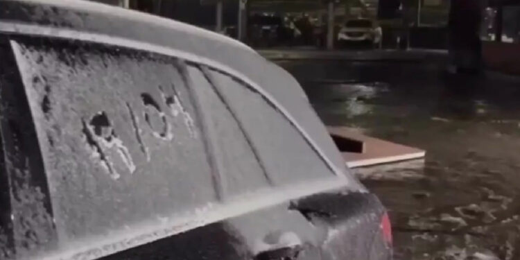 Nevou na Serra catarinense em evento histórico para abril