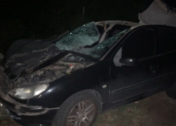 Acidente grave em Caxias do Sul: carro colide com cavalo solto na pista e deixa motorista preso às ferragens