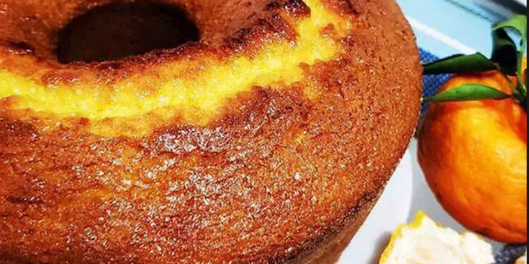 Bolo leve de tangerina