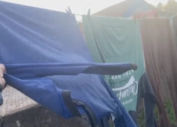 Roupas congelam no varal em São José dos Ausentes