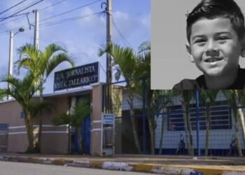 Menino de 7 anos morre após cair de playground dentro de escola