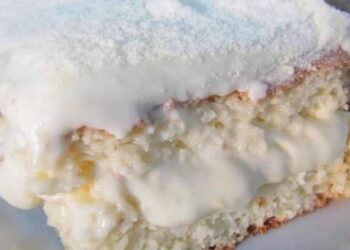 Bolo gelado de Leite Ninho de Liquidificador