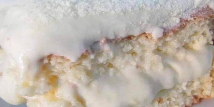 Bolo gelado de Leite Ninho de Liquidificador