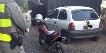 Prisão em Flagrante: Suspeito é detido com moto furtada em Antônio Prado após perseguição policial