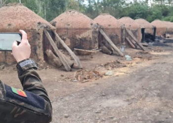 Patram flagra 15 fornos de carvão operando ilegalmente no interior de Taquari