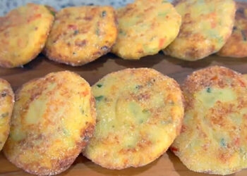 Croquete de batata com queijo