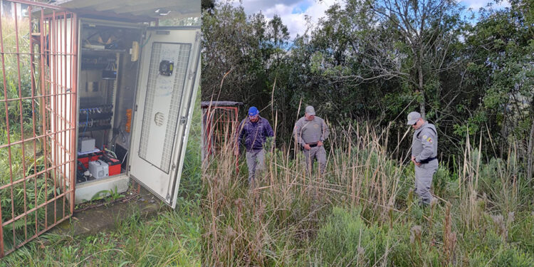 Ato de Vandalismo na Comunidade de Linha Paranaguá: Central de Transmissão de Internet Danificada