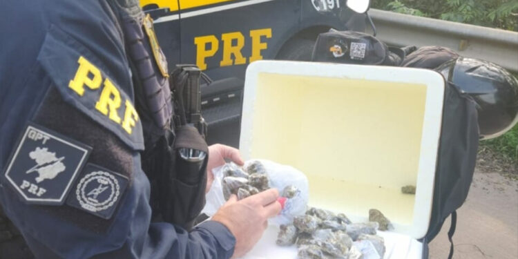 PRF prende traficante que fazia ‘delivery’ de maconha
