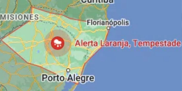 Defesa Civil renova ALERTA para temporais e granizo no Norte do RS