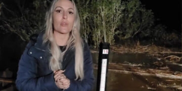 Nível do Rio Taquari começa a baixar em Santa Tereza após a meia-noite deste domingo