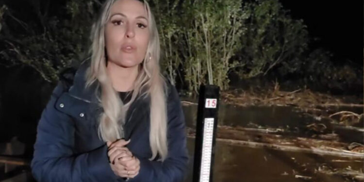 Nível do Rio Taquari começa a baixar em Santa Tereza após a meia-noite deste domingo