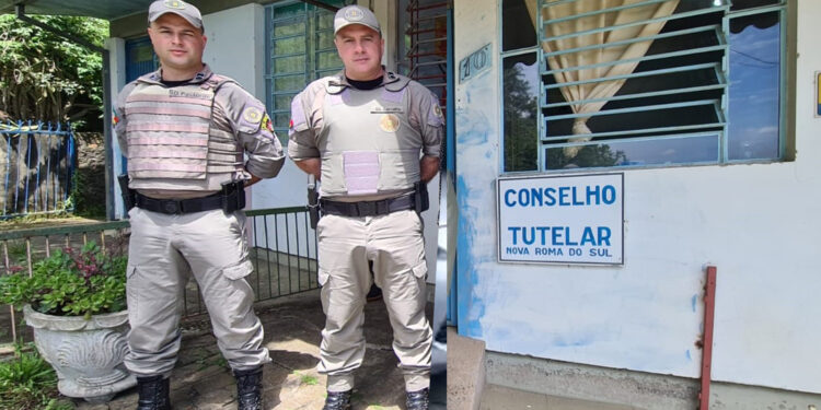 Brigada Militar se Reúne com Representantes do Conselho Tutelar para Discutir Atendimento a Ocorrências com Crianças e Adolescentes em Nova Roma do Sul