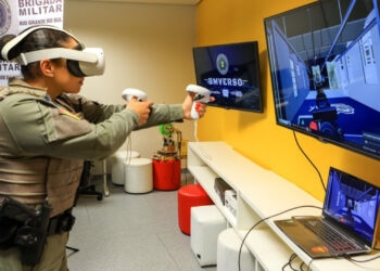 Realidade virtual auxilia no treinamento de policiais militares no Rio Grande do Sul