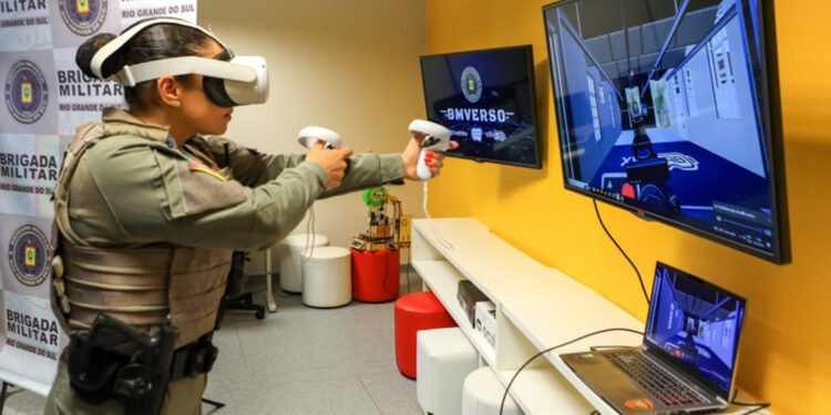 Realidade virtual auxilia no treinamento de policiais militares no Rio Grande do Sul