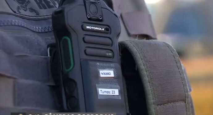 Câmeras corporais começam a ser testadas por forças policiais do RS