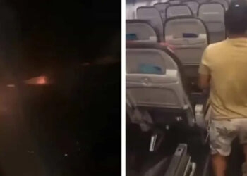 Motor de avião pega fogo logo após decolar e precisa retornar a Salvador