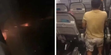 Motor de avião pega fogo logo após decolar e precisa retornar a Salvador