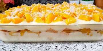 Pavê de pêssego