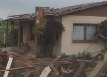 Temporal destelha casas e derruba árvores e postes em Santo Antônio da Patrulha