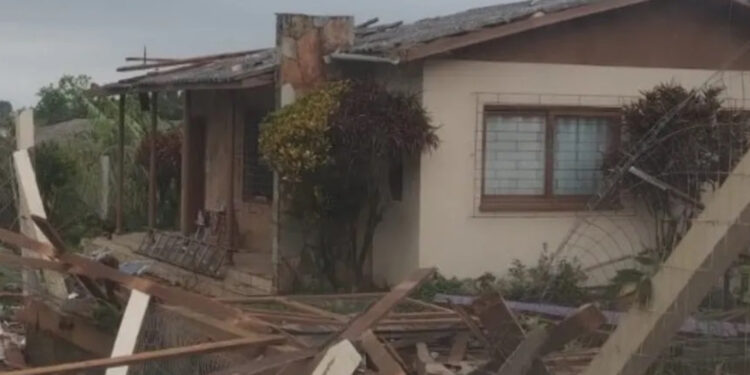 Temporal destelha casas e derruba árvores e postes em Santo Antônio da Patrulha