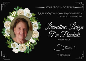 NOTA DE FALECIMENTO: Leondina Luiza De Bortoli