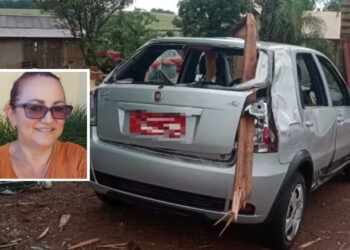 Mulher morre após ser atingida por destroços de galpão durante temporal no interior do RS