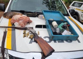 Homem de 50 anos é Preso com Armas e Munições no Interior de Antônio Prado