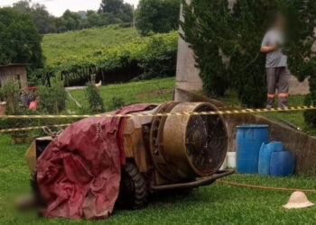 Agricultor de 35 anos morre atropelado por trator no interior de Flores da Cunha