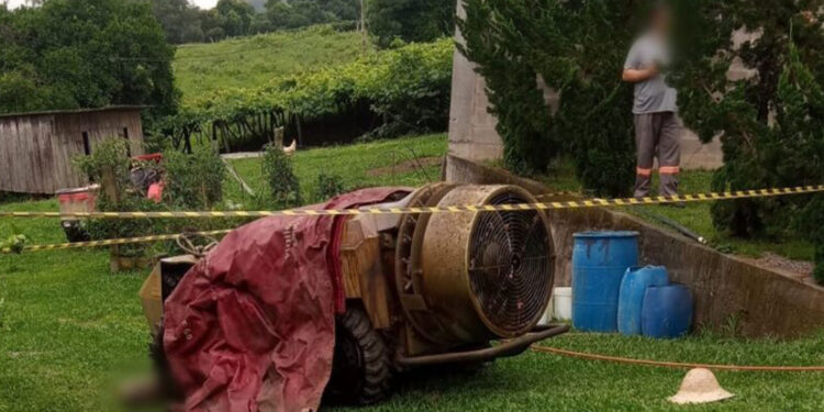 Agricultor de 35 anos morre atropelado por trator no interior de Flores da Cunha