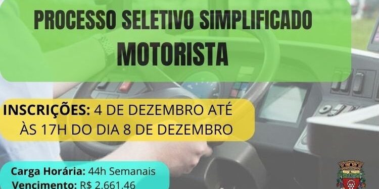 Oportunidade de Emprego: Inscrições Abertas para Vaga de Motorista na Prefeitura de Nova Pádua