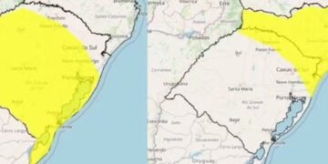 Inmet emite alerta preventivo para tempestade no RS