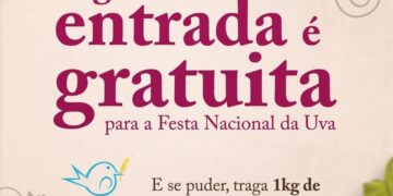 Entrada Gratuita na Festa Nacional da Uva nesta Segunda-feira