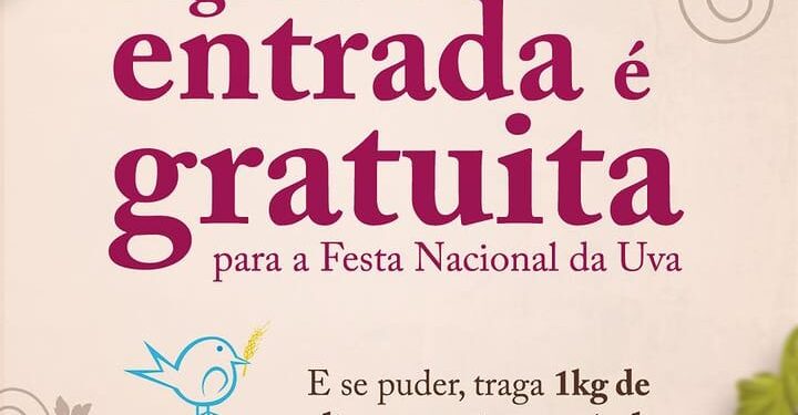 Entrada Gratuita na Festa Nacional da Uva nesta Segunda-feira
