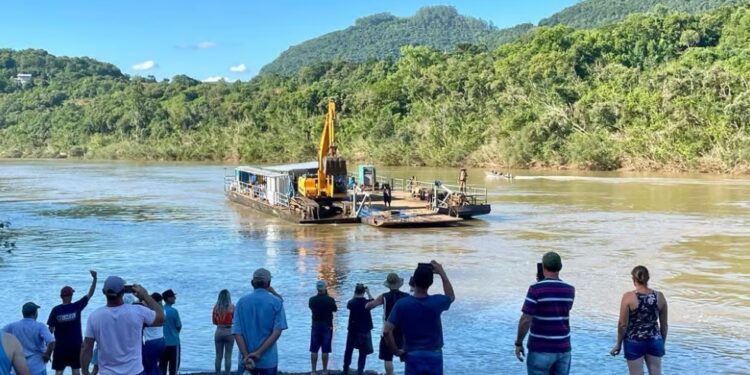 Operações da nova balsa entre Santa Tereza e São Valentim do Sul devem iniciar no final de semana