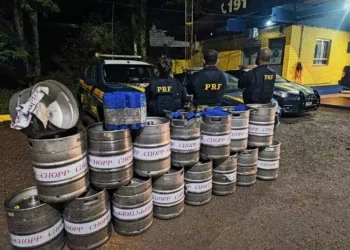 Polícia apreende quase meia tonelada de maconha escondida em barris de chope em Lajeado