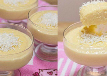 Sobremesa amansa sogra econômica feita tudo à mão sem precisar bater no liquidificador
