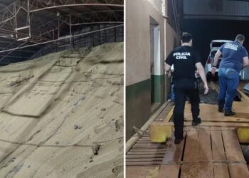 Dois trabalhadores morrem soterrados em silo de grãos no RS