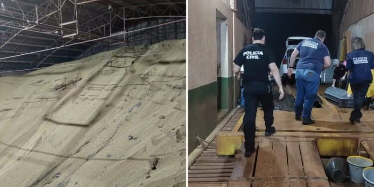 Dois trabalhadores morrem soterrados em silo de grãos no RS
