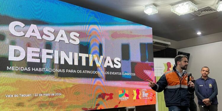 Governador do RS confirma a construção de mais de 500 casas no Vale do Taquari